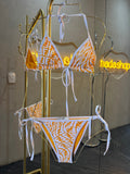 Traje de baño amarillo 2 piezas