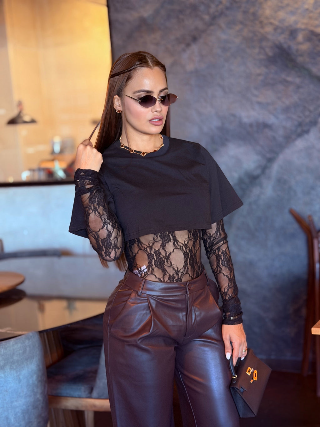 PANTALÓN TAILORED VINO
