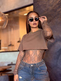 BODY TOP BROWN