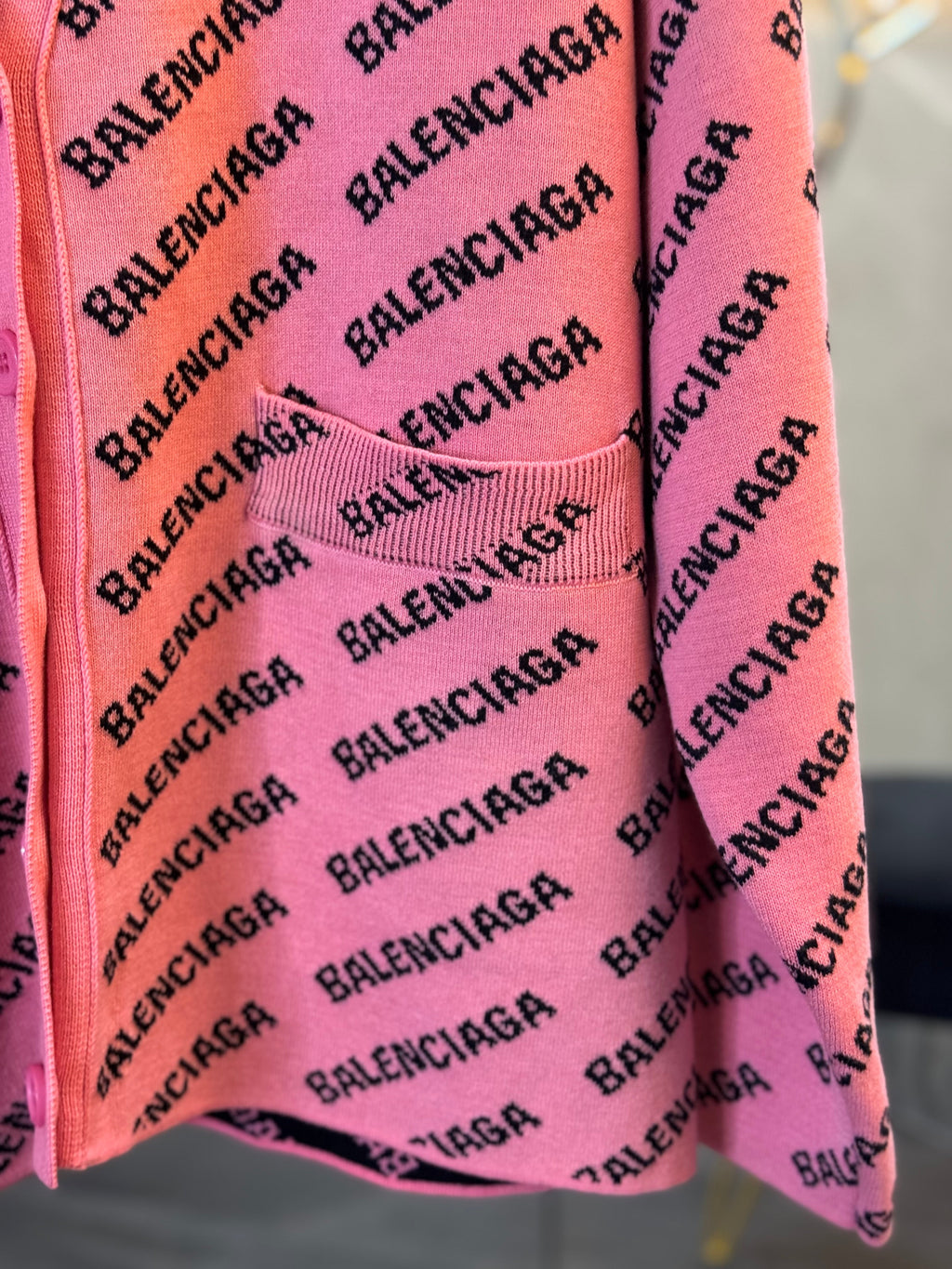Suéter grueso oversize  rosa
