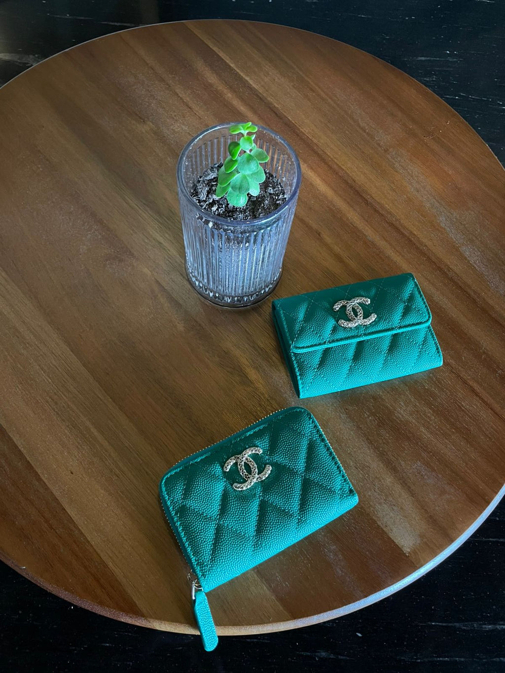 cartera verde