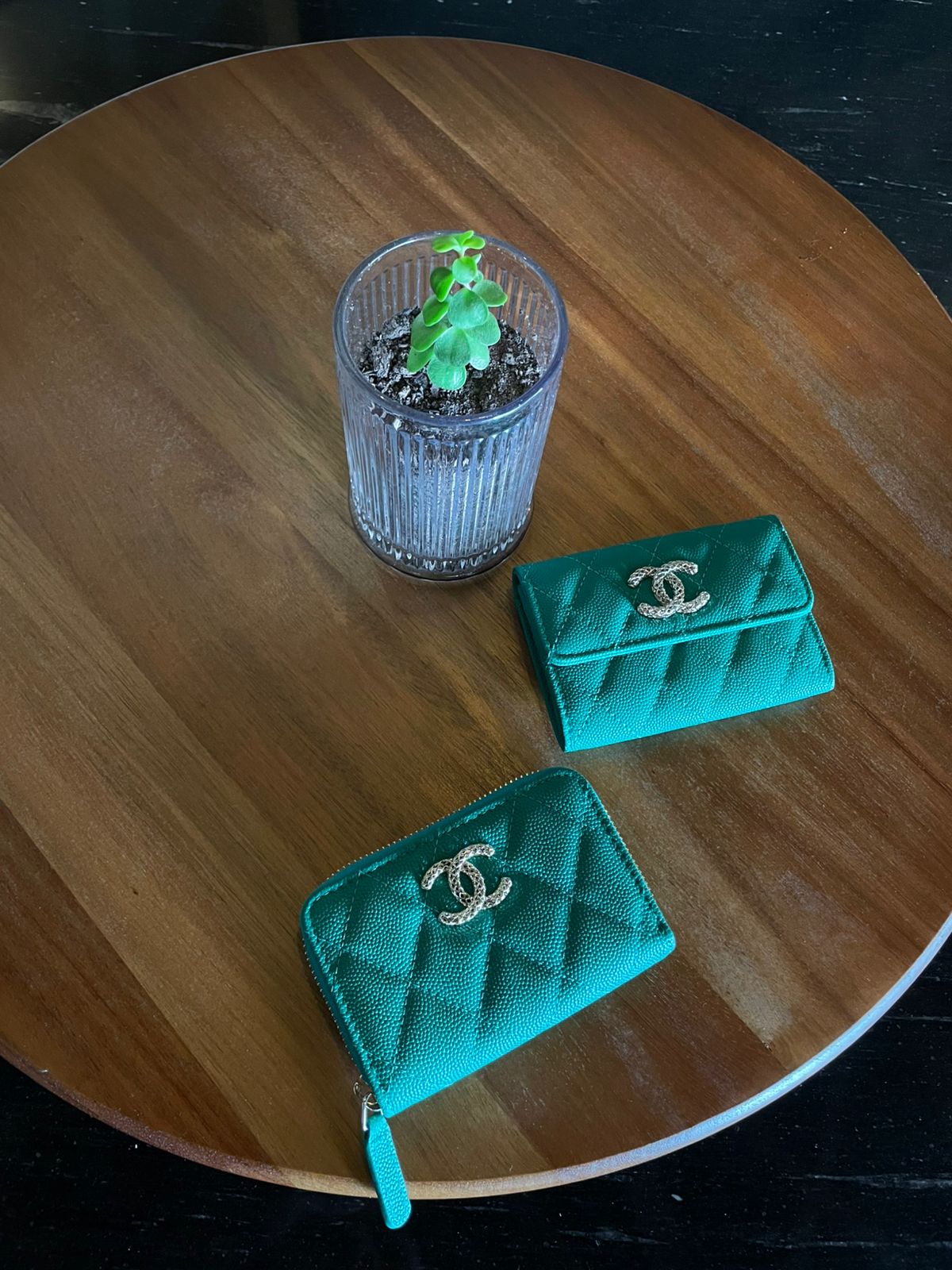cartera verde