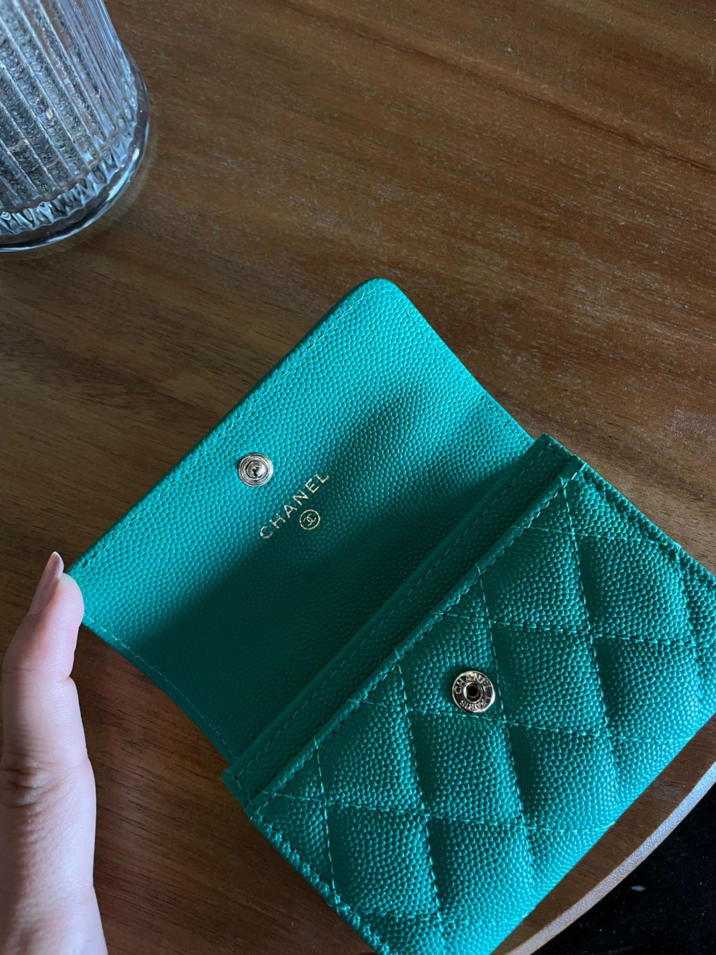 cartera verde