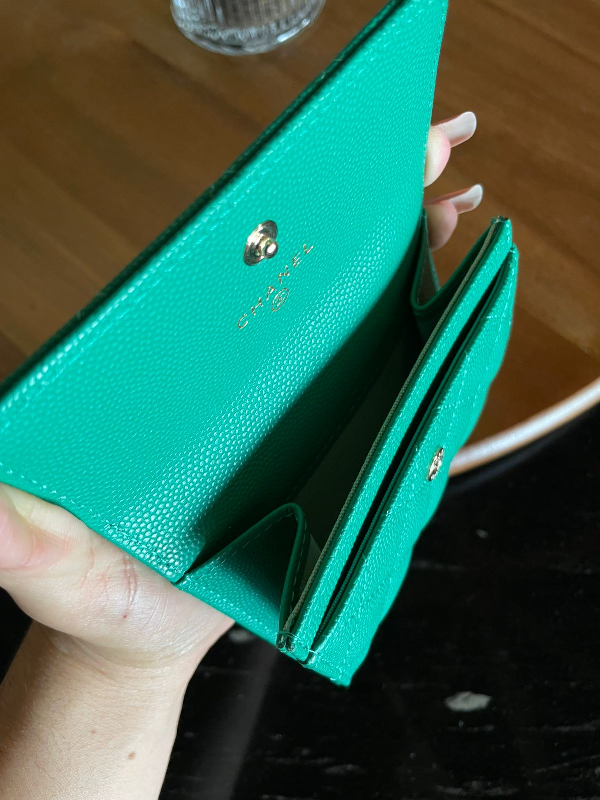 cartera verde