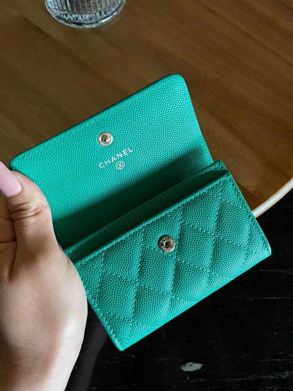cartera verde