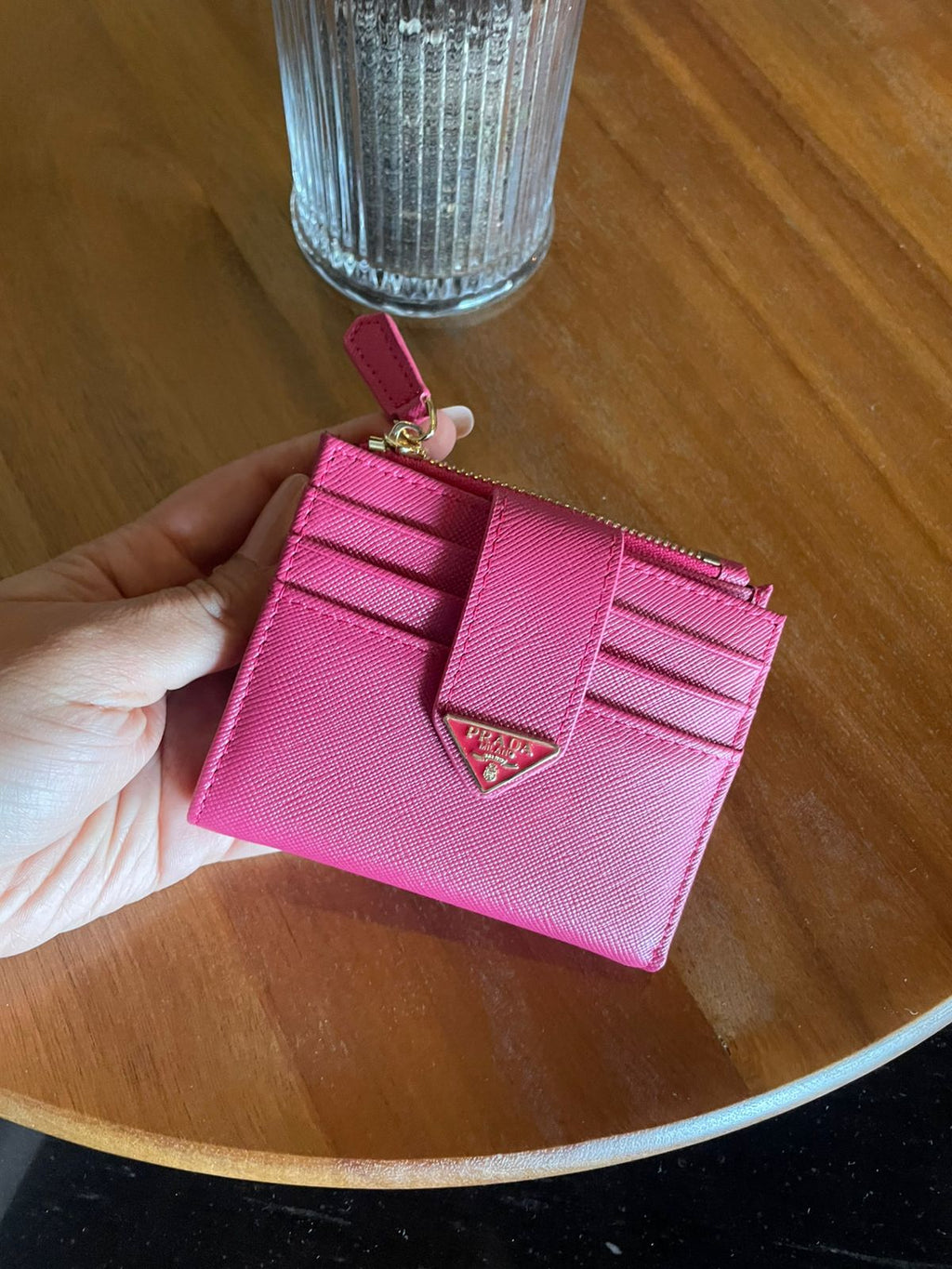 cartera rosa