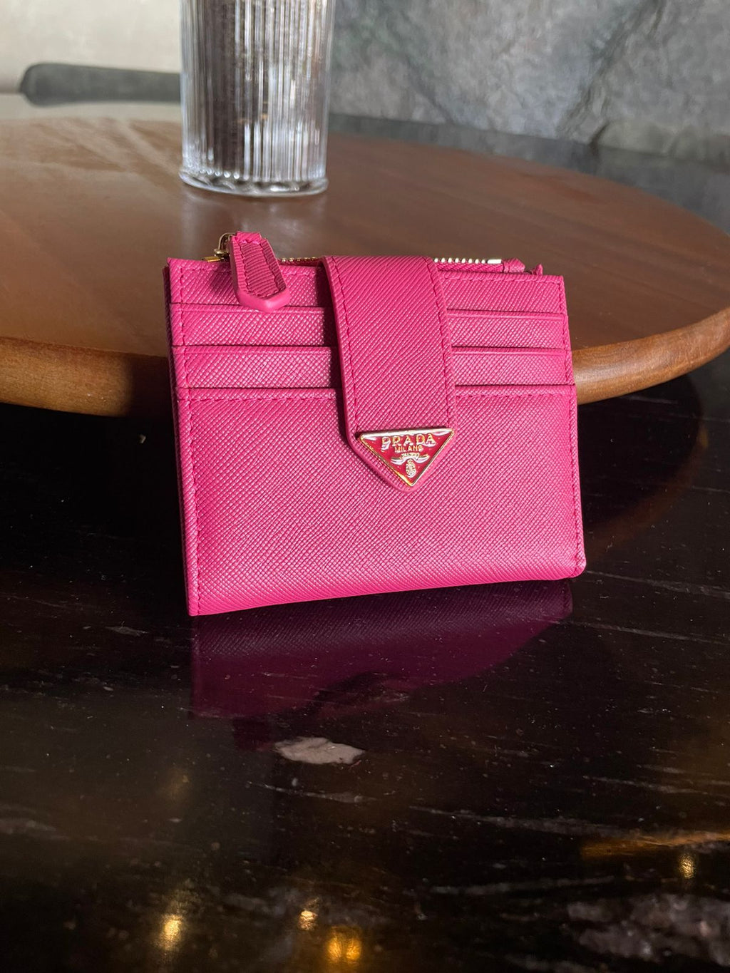 cartera rosa