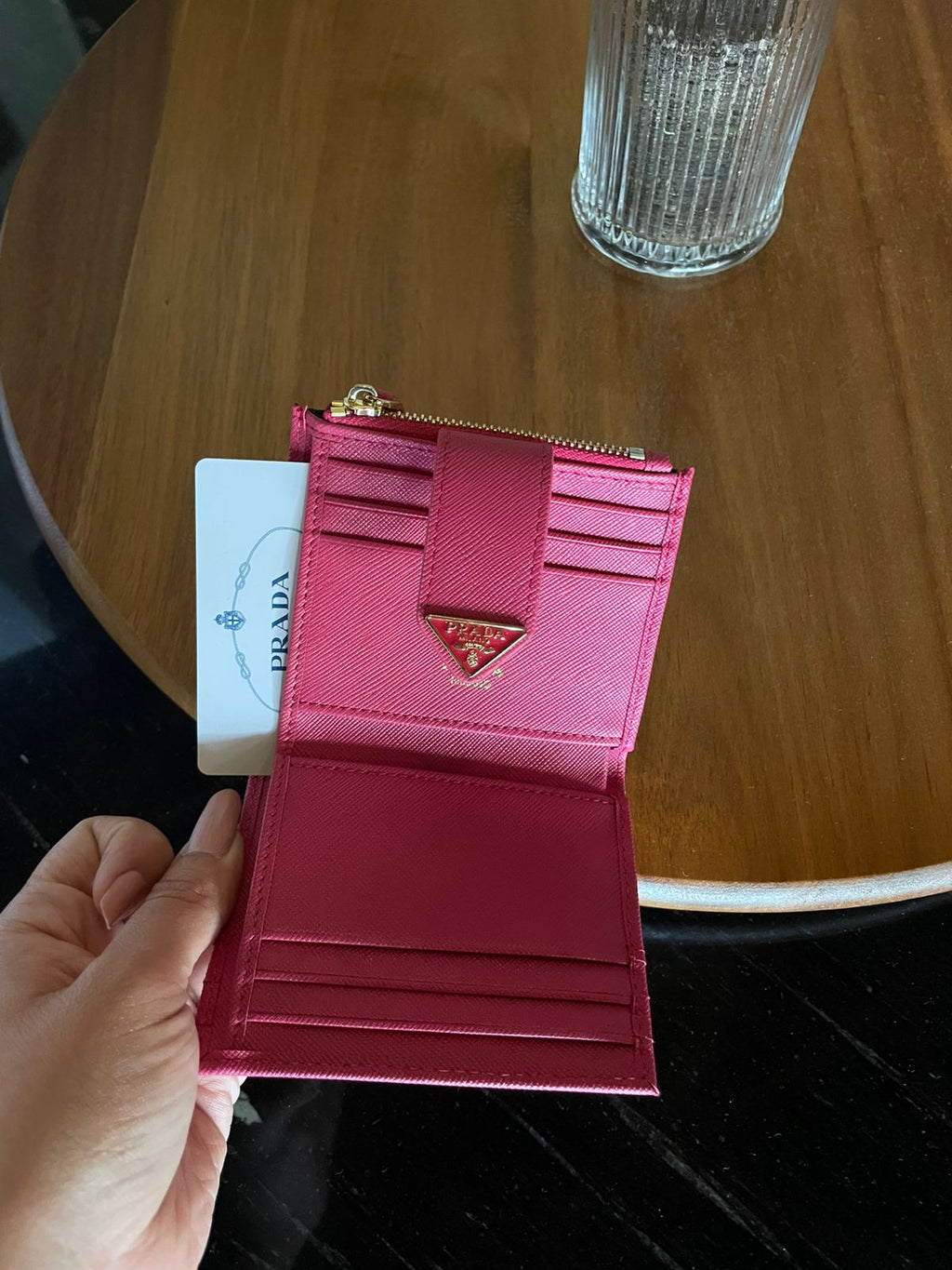 cartera rosa