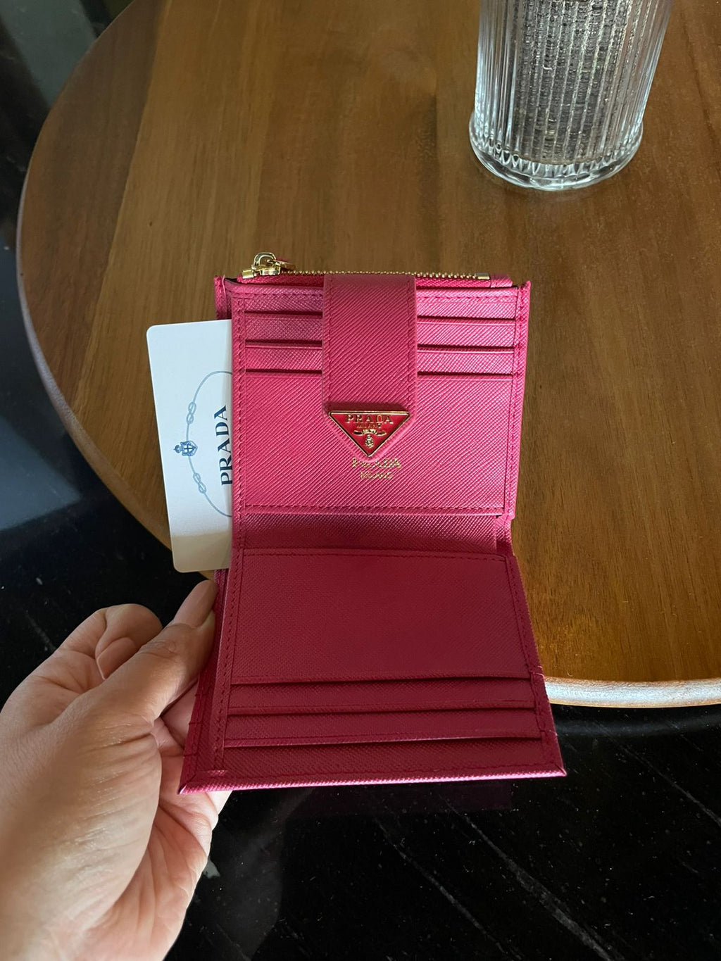 cartera rosa