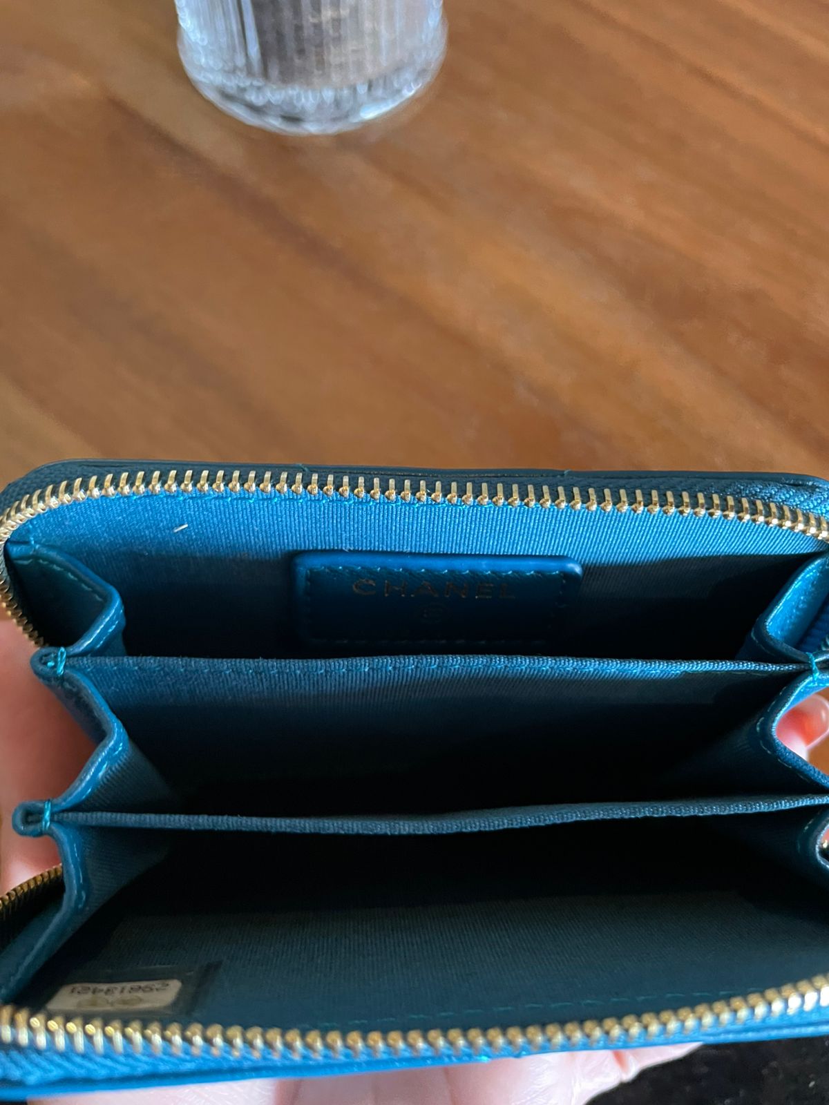 cartera azul