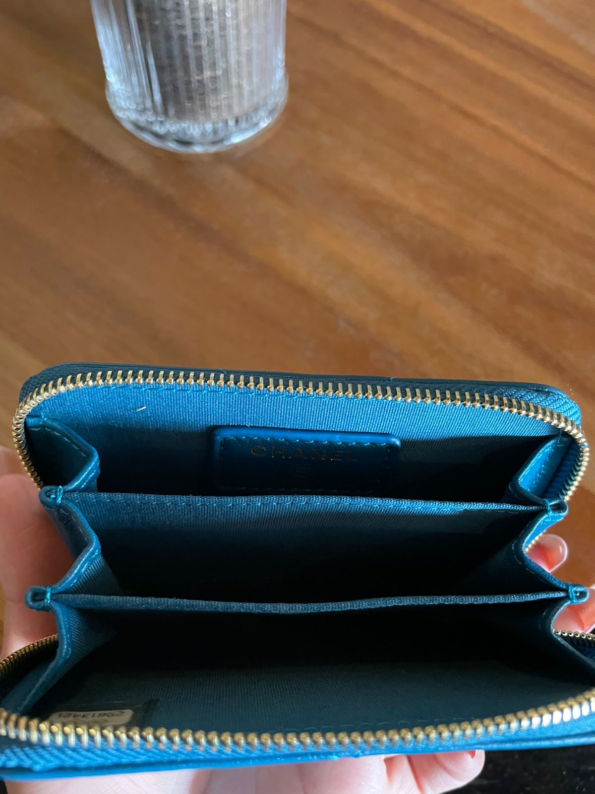 cartera azul