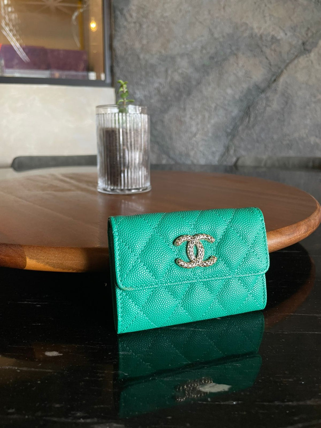 cartera verde
