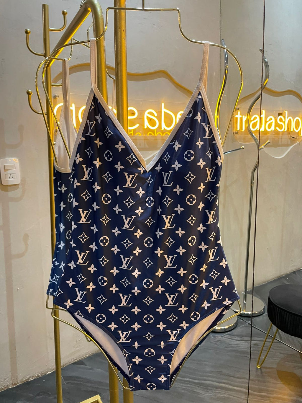 Traje de baño azul